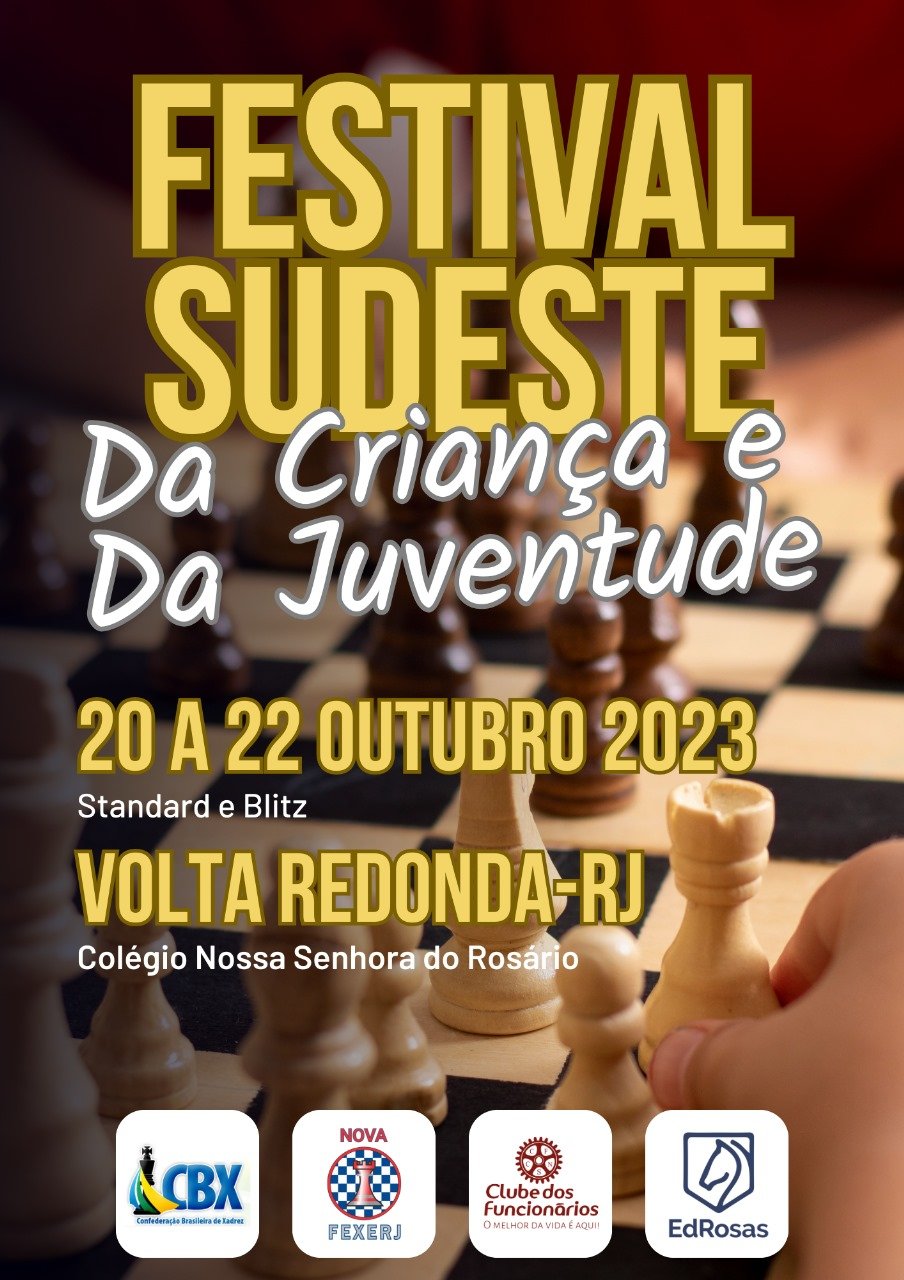 Campeonatos Estaduais Absolutos de Xadrez Blitz e Rápido – 2022 em Rio de  Janeiro - 2023 - Sympla