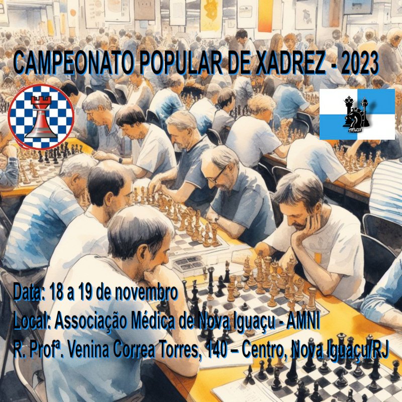 Campeonato Estadual Absoluto de Xadrez RJ - 2023 (FIDE) em Rio de Janeiro -  Sympla